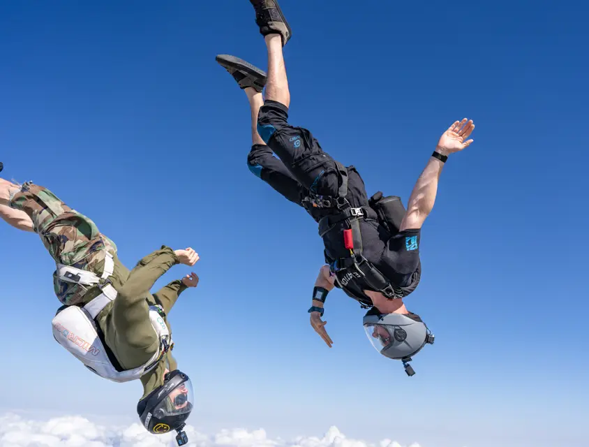Flying in M87 gear