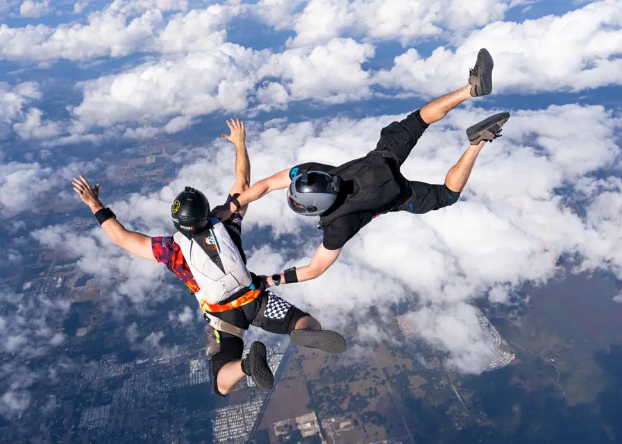 Flying in M87 gear