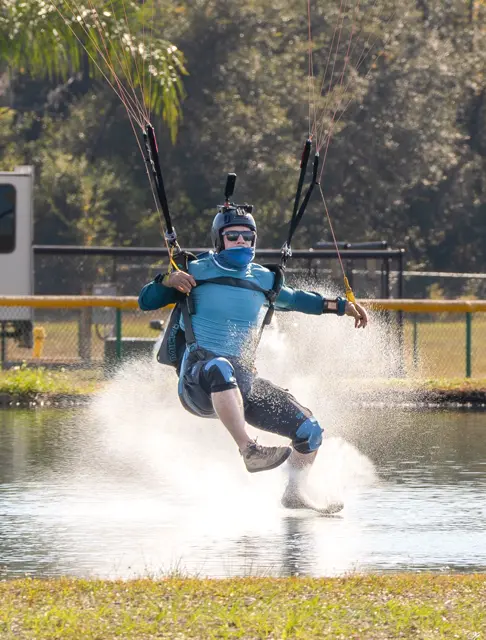 Flying in M87 gear